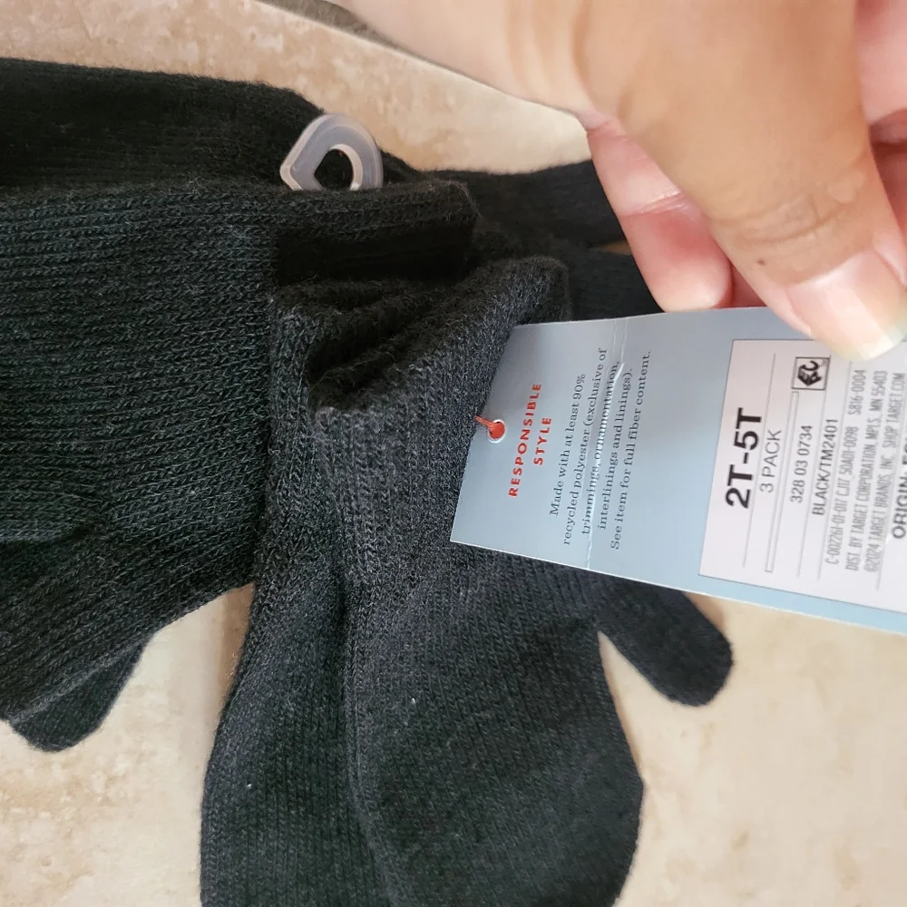 Cat Jack 3pk 2t-5t Mittens